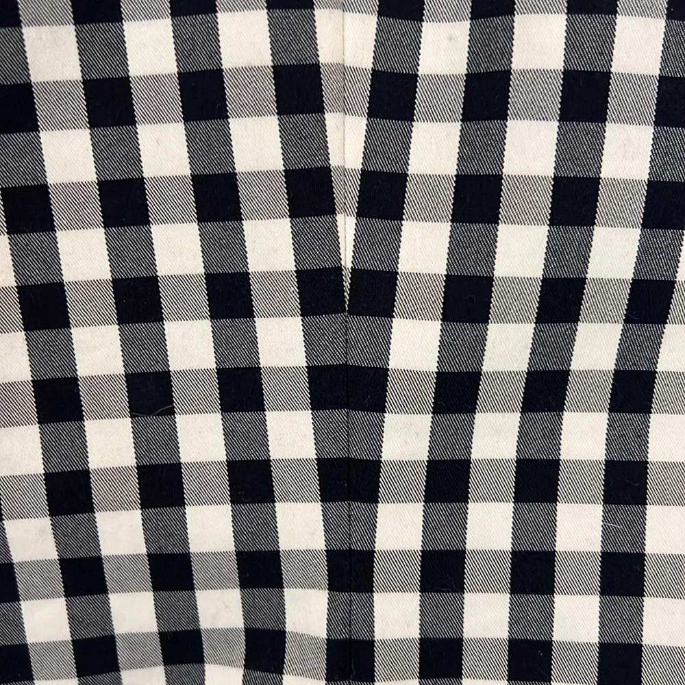 New Banana Republic Blazer Jacket Navy/White Checked Cotton Stretch Lined Size 4 - Picture 11 of 16